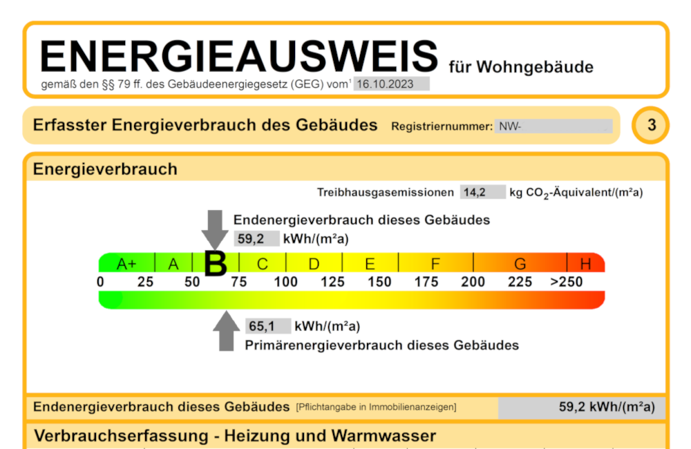 Energieausweis für ein Haus aus Osnabrück